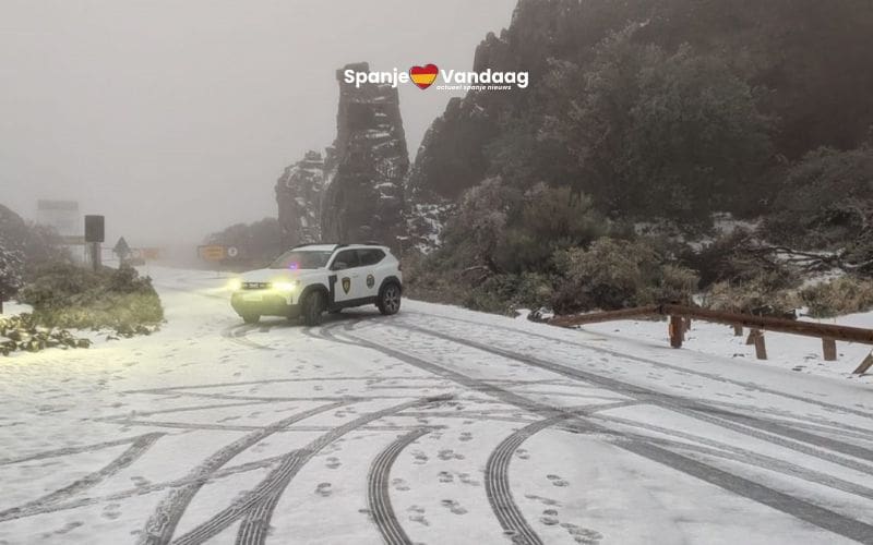Extreem koude nacht op Tenerife met laagste temperatuur van heel Spanje