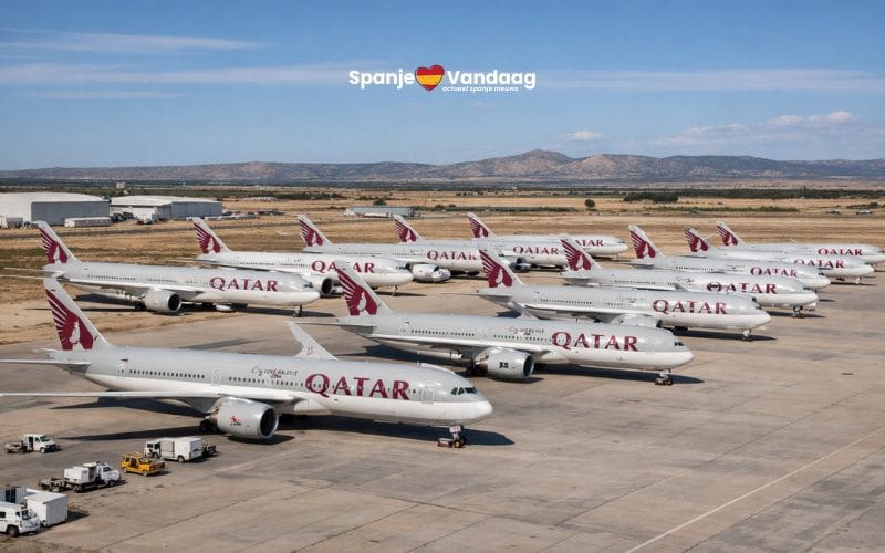 Luchthaven Teruel vangt ook vliegtuigen uit het Midden-Oosten op door spanningen rond Iran