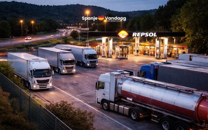 Spaanse transportsector eist maatregelen tegen groeiende onveiligheid op parkeerplaatsen