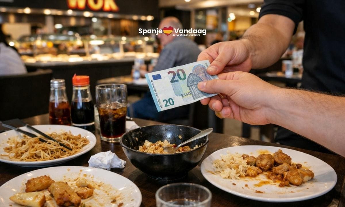 Restaurants geven klanten die eten laten liggen bij all-you-can-eat-buffetten in Spanje een geldboete