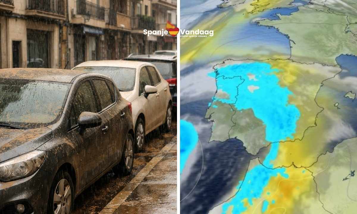 Saharastof keert terug naar Spanje en zorgt voor modderregen